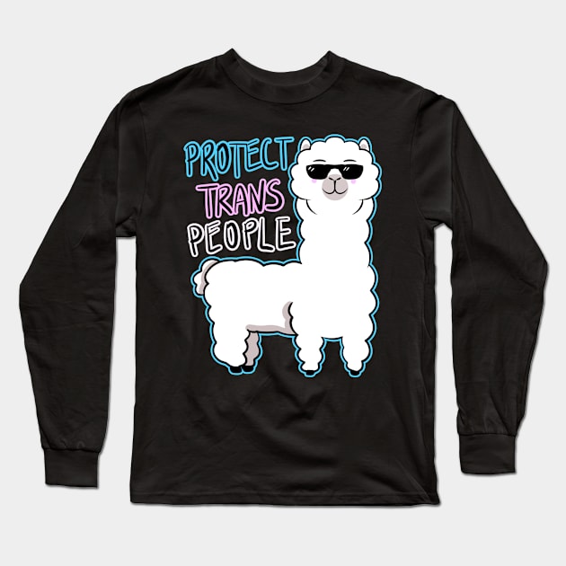 PROTECT TRANS PEOPLE Long Sleeve T-Shirt by roxiqt